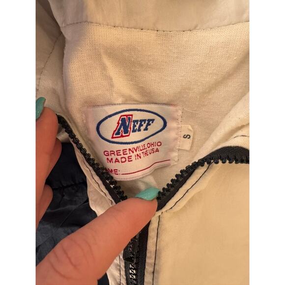 Vintage Neff Nylon Windbreaker Jacket Embroidered "Benjamin" BUCS Track & Field - Picture 4 of 8